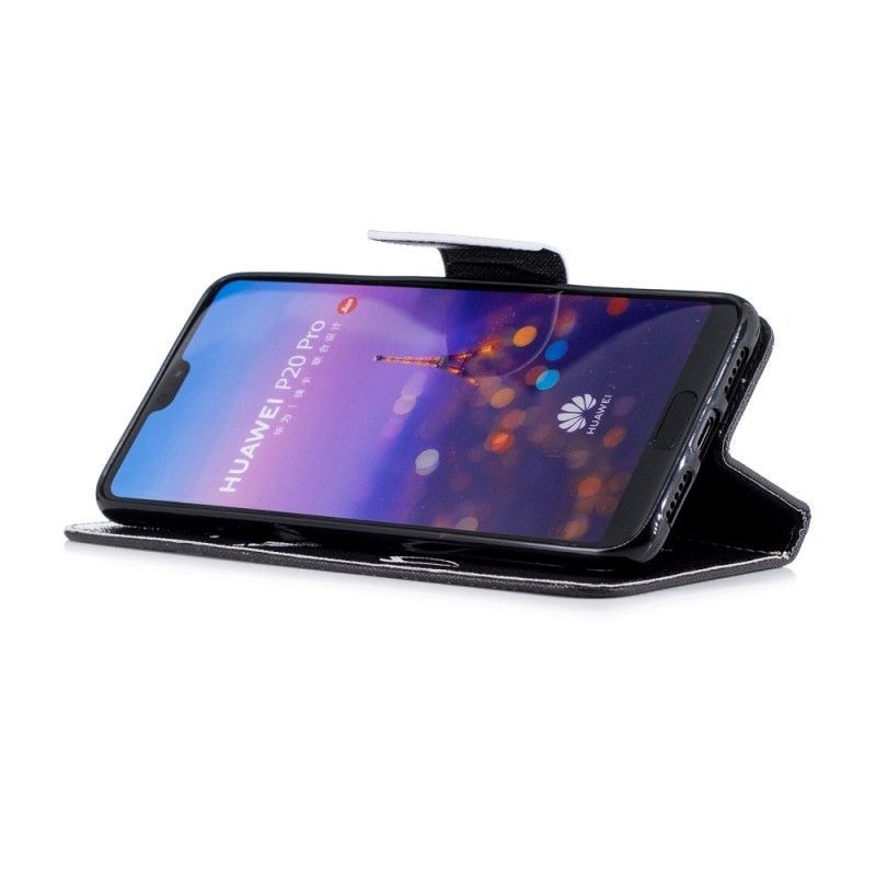 Peněženková Pouzdra Na Huawei P20 Pro Ďábelský Telefon