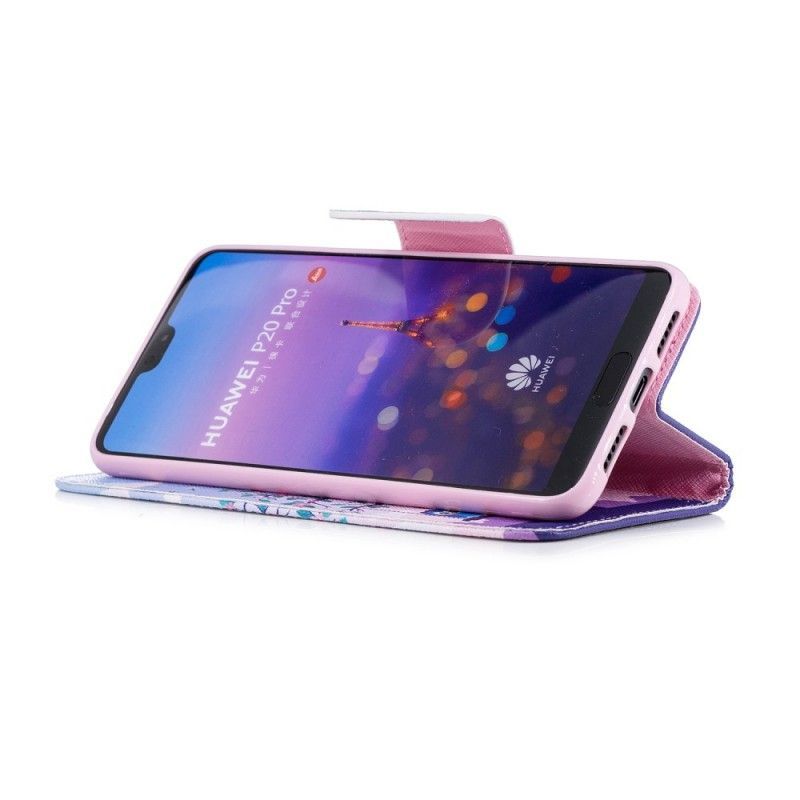 Peněženková Pouzdra Na Huawei P20 Pro Sovy Na Houpačce