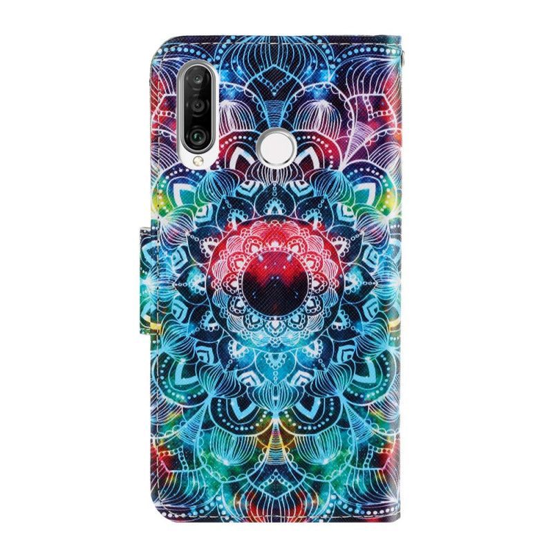 Peněženková Pouzdra Na Huawei Y6p Okázalá Pásková Mandala