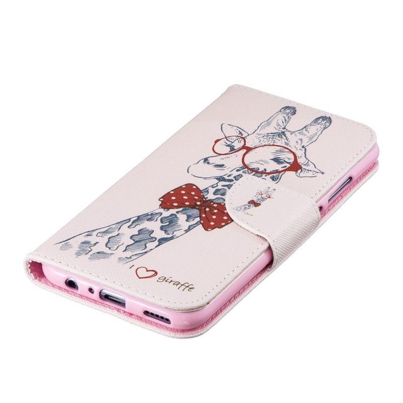 Pocta 10 Lite Cover Flipové Pouzdro Huawei P Smart 2019 Brainy Giraffe