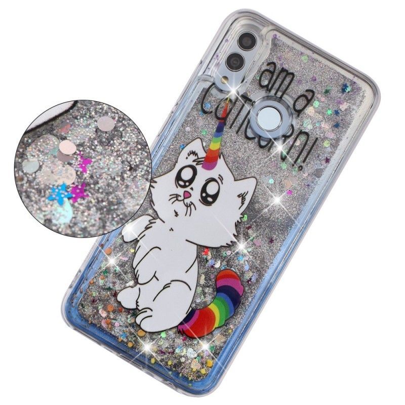 Pouzdro Honor 10 Lite / Kryt Huawei P Smart 2019 Caticorn Glitter