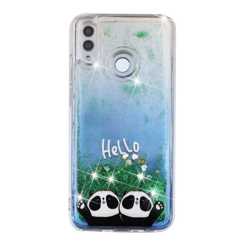 Pouzdro Honor 10 Lite / Kryt Huawei P Smart 2019 Hello Pandas Glitter