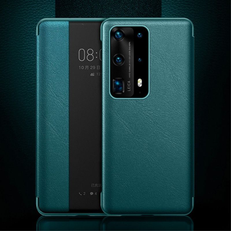 Zobrazit Kryt Kryt Huawei P40 Pro Kožený Efekt