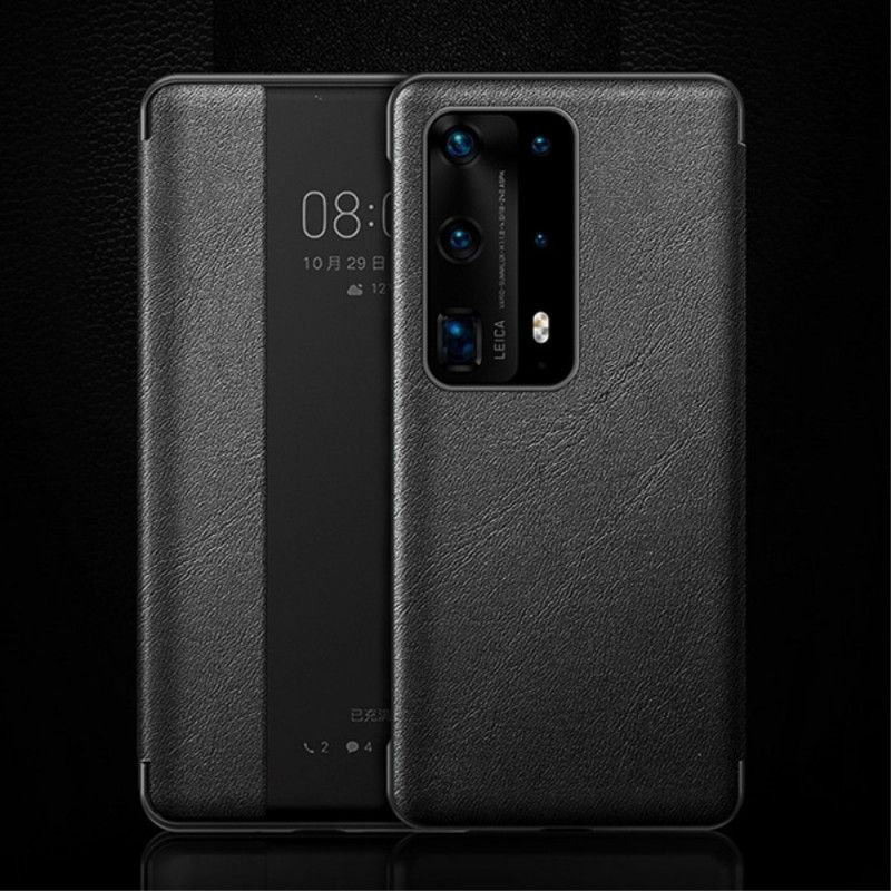 Zobrazit Kryt Kryt Huawei P40 Pro Kožený Efekt