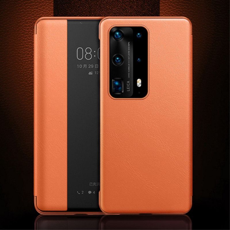 Zobrazit Kryt Kryt Huawei P40 Pro Kožený Efekt