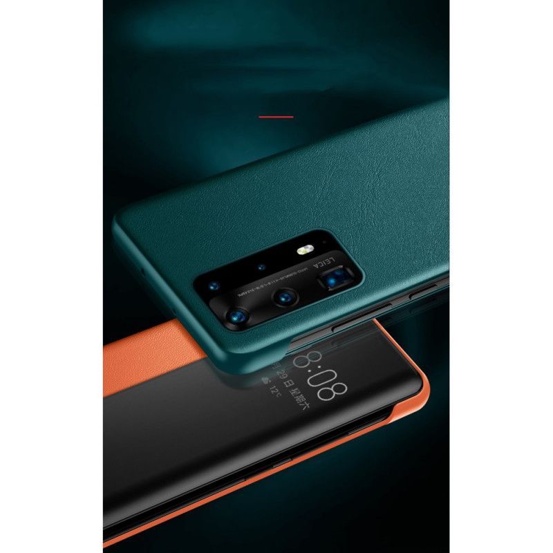 Zobrazit Obal Kryt Huawei P40 Kožený Efekt