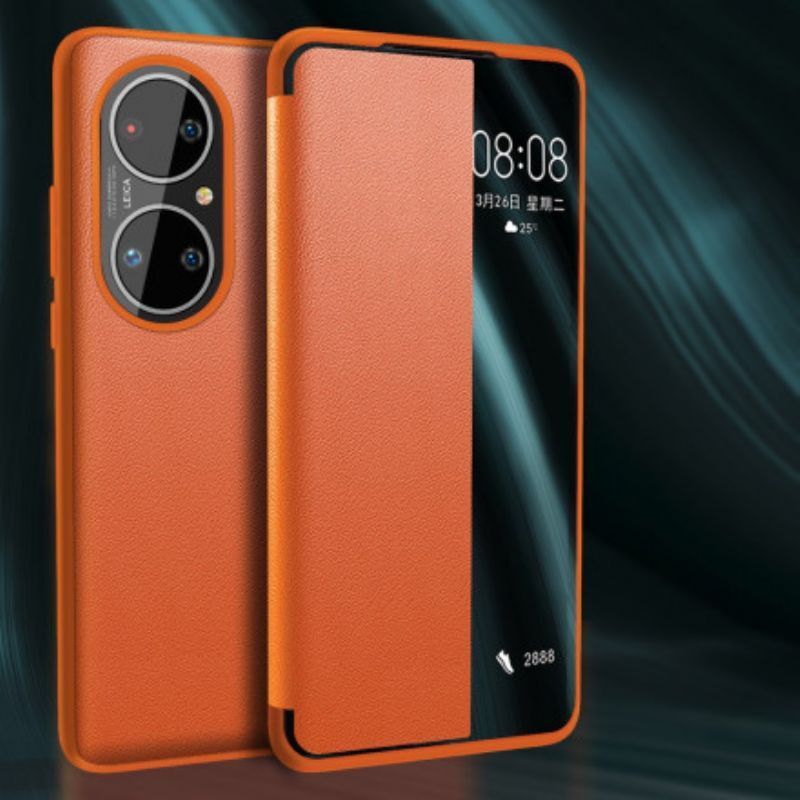 Zobrazit Obal Kryt Huawei P50 Pro Texturovaná Umělá Kůže