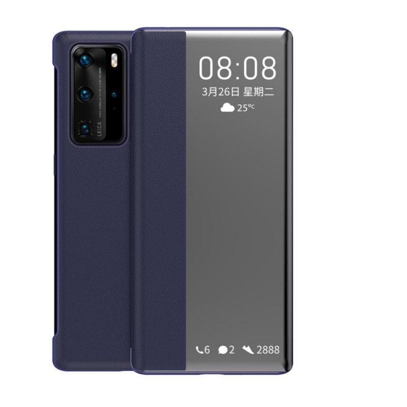 Zobrazit Obal Kryt Na Huawei P40 Pro Texturovaná Umělá Kůže