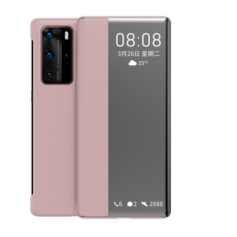 Zobrazit Obal Kryt Na Huawei P40 Pro Texturovaná Umělá Kůže