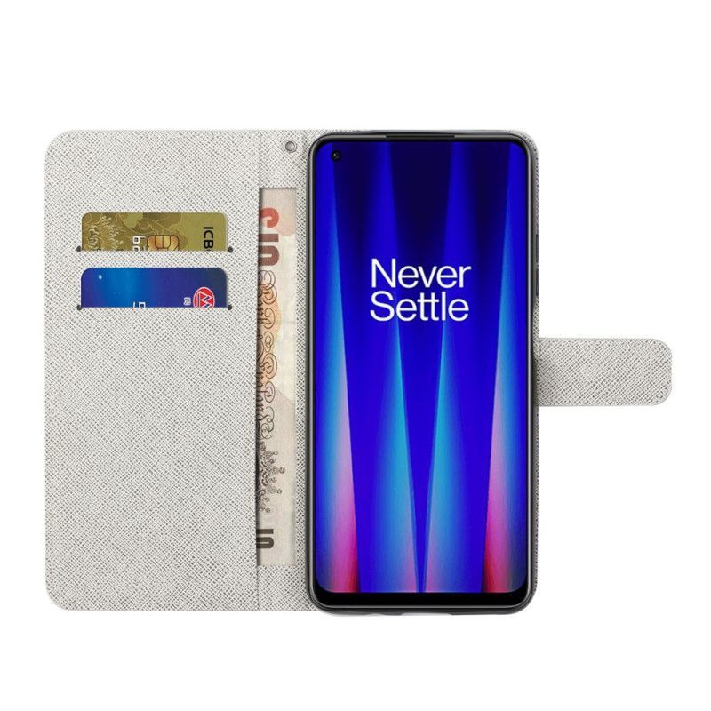 Kožené Pouzdro Na OnePlus Nord CE 2 5G Sky Butterfly