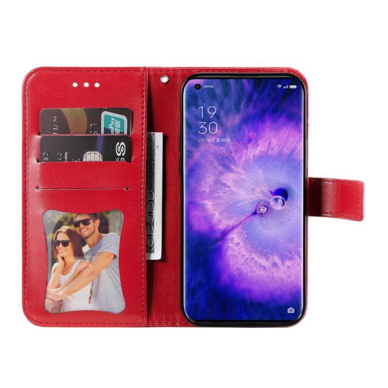 Kožené Pouzdro Na Oppo Find X5 Na Lana Strappy Mandala