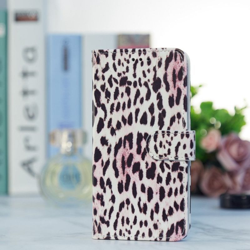 Kožené Pouzdro Na Samsung Galaxy A13 Leopardí Potisk