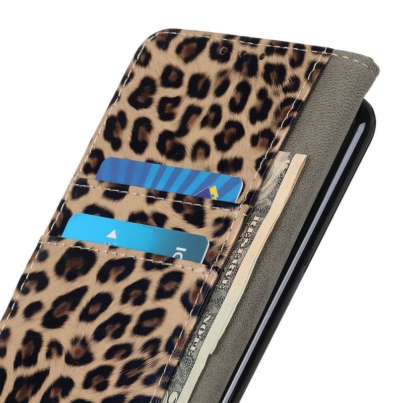 Kožené Pouzdro Na Samsung Galaxy M33 5G Efekt Malého Leoparda