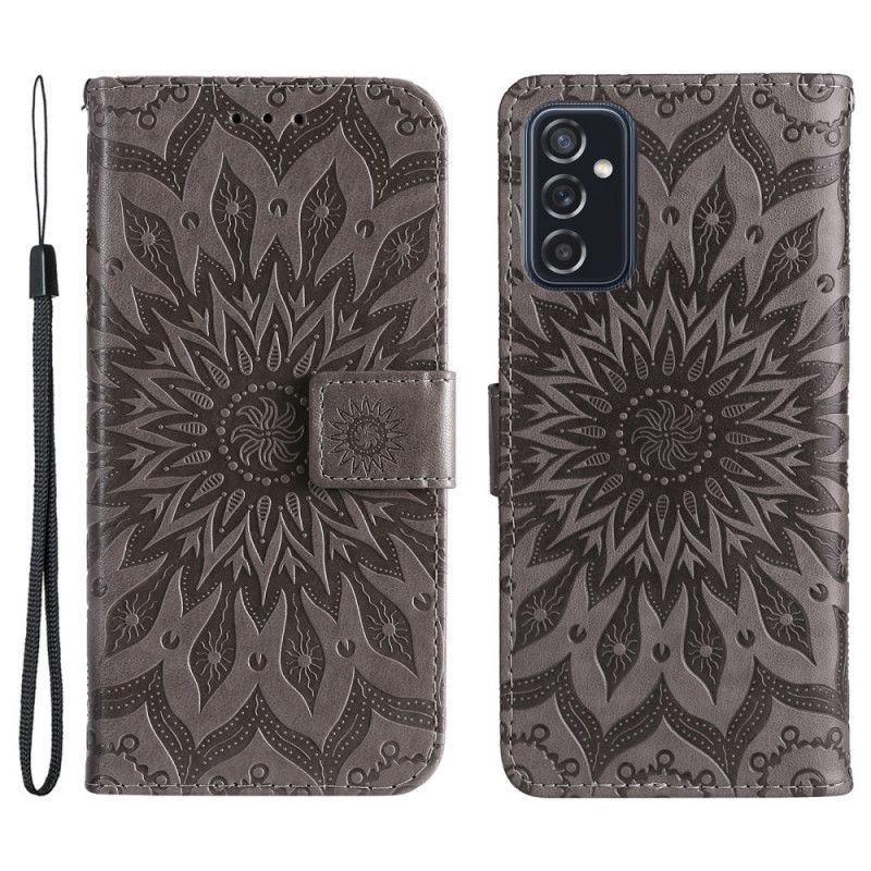 Kožené Pouzdro Na Samsung Galaxy M52 5G Orientální Mandala