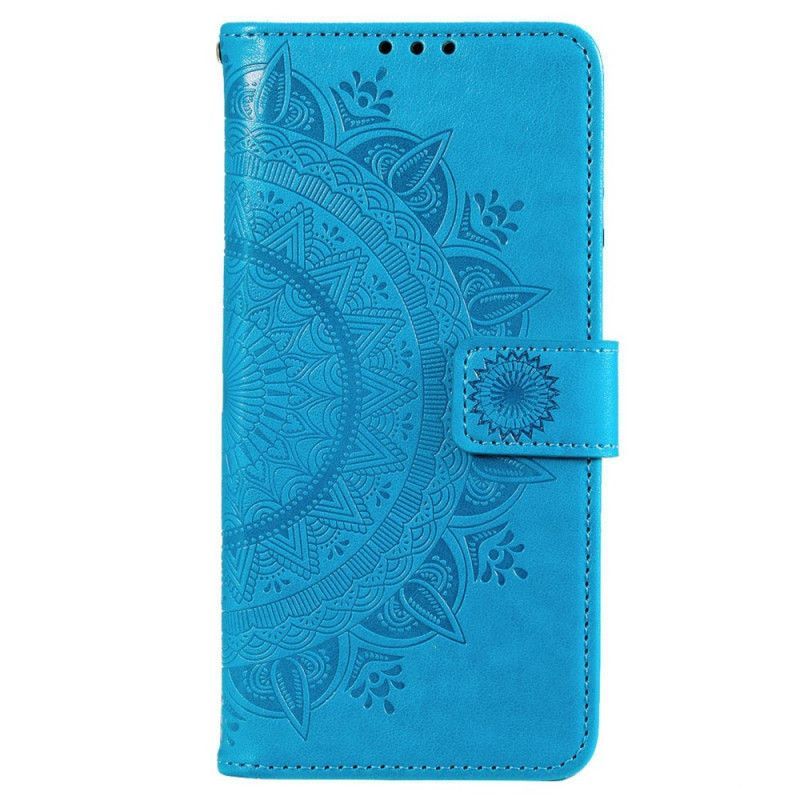 Kožené Pouzdro Na Samsung Galaxy M53 5G Sluneční Mandala