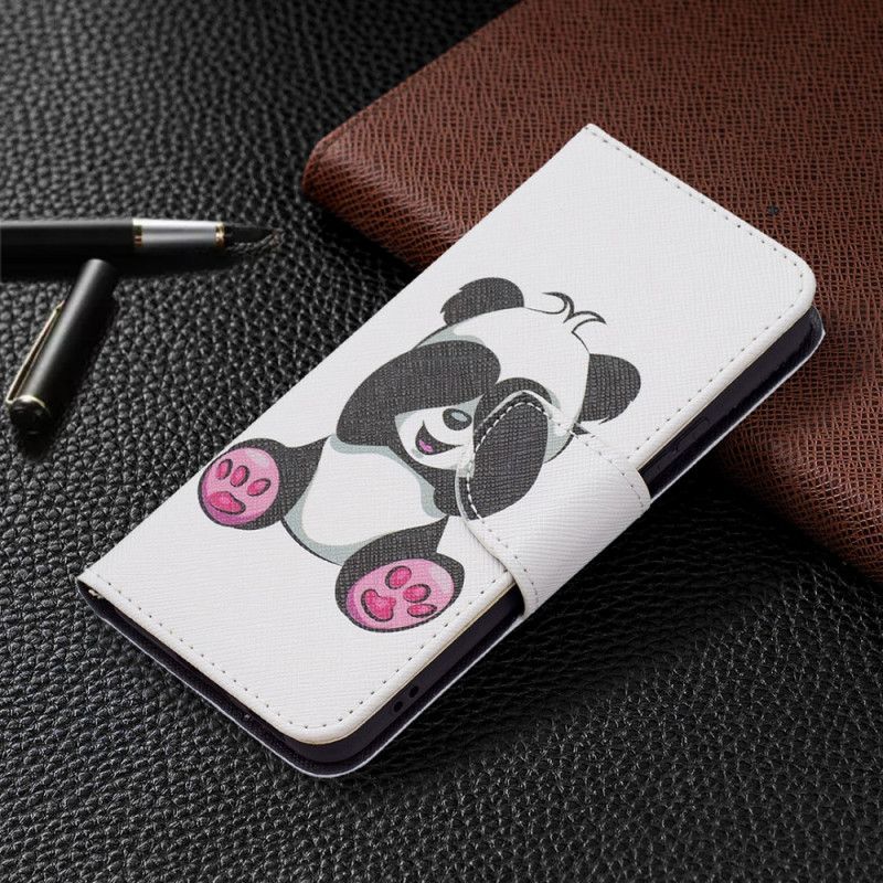 Kožené Pouzdro Na Samsung Galaxy S22 5G Panda Zábava