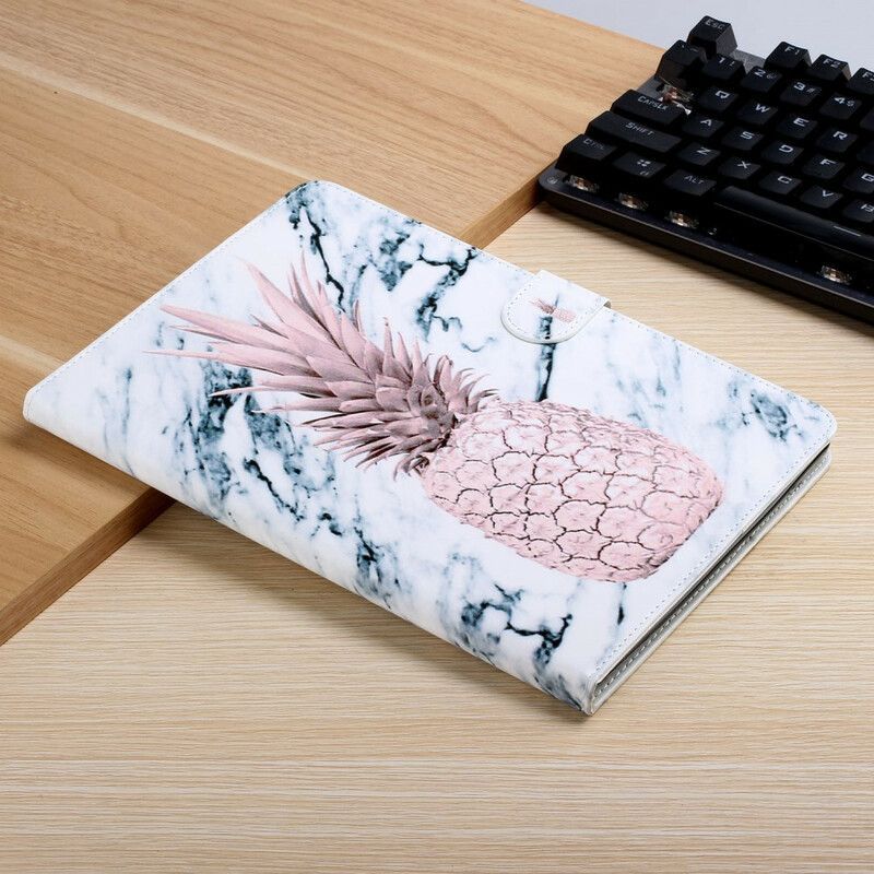 Kožené Pouzdro Na Samsung Galaxy Tab S8 Plus / Tab S7 Plus Ananas