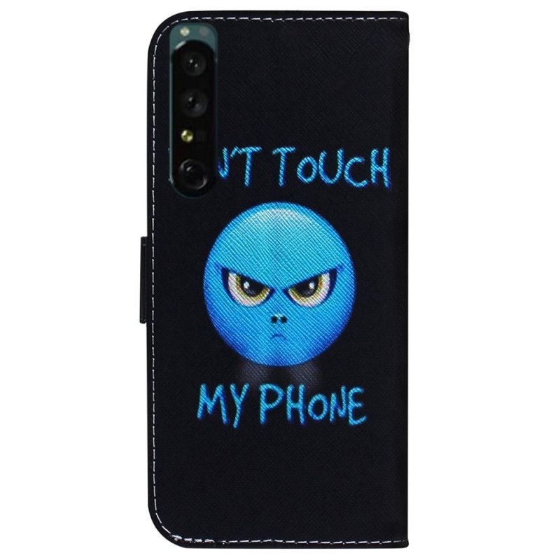 Kožené Pouzdro Na Sony Xperia 1 IV Emoji Telefon