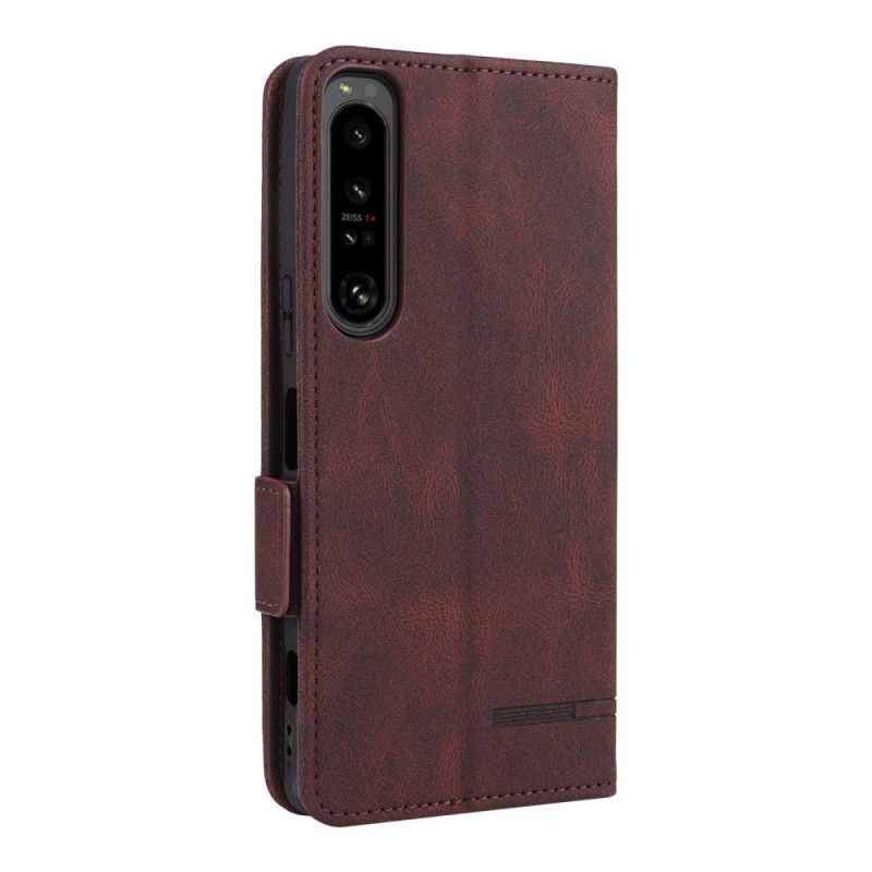 Kožené Pouzdro Na Sony Xperia 1 IV Luxusní Finesa