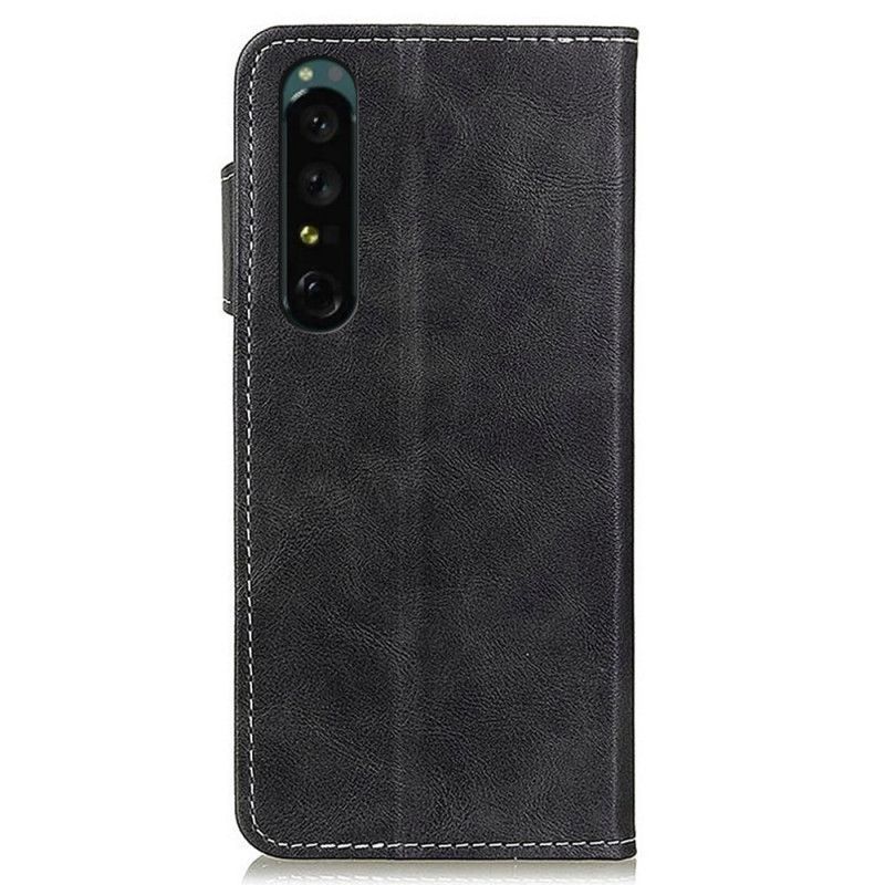 Kožené Pouzdro Na Sony Xperia 1 IV Šití Design