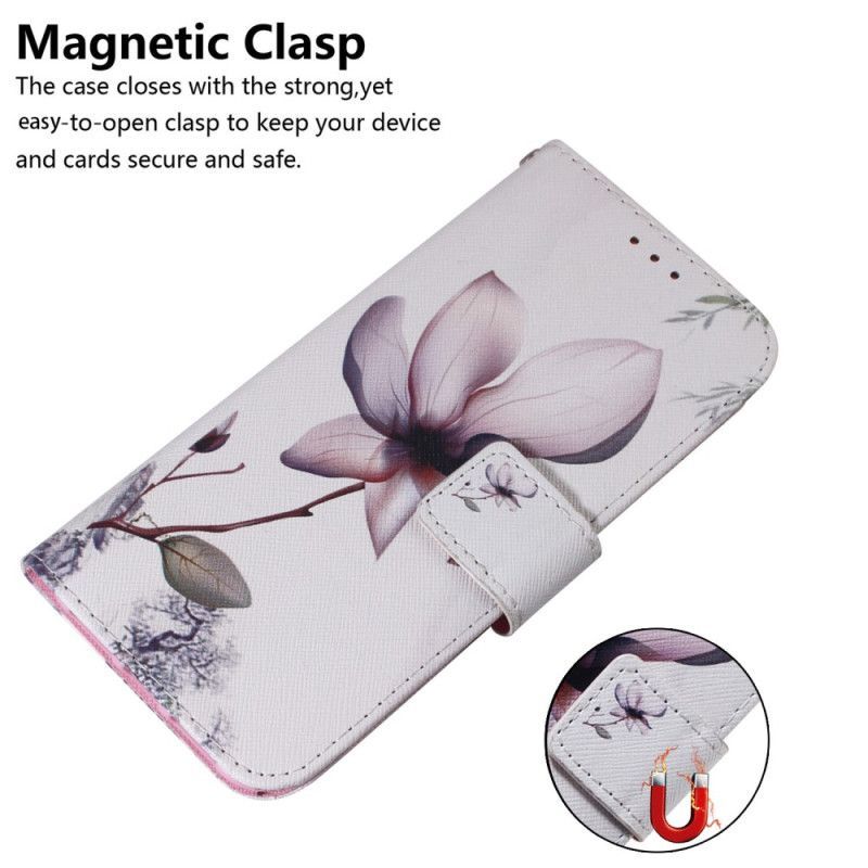 Kožené Pouzdro Na Xiaomi 13 Na Lana Strappy Rose Flower