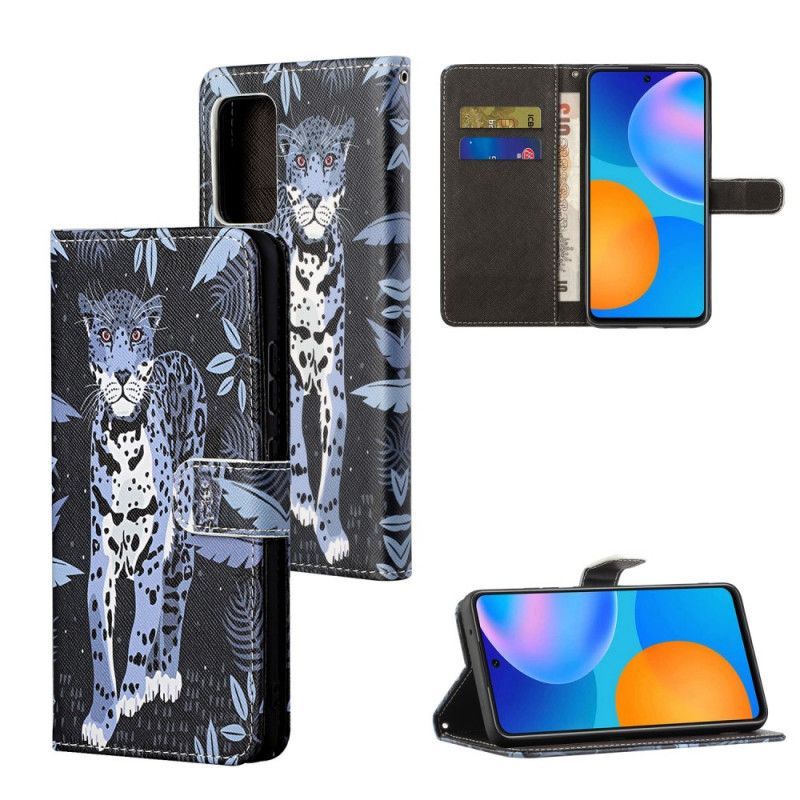 Kožené Pouzdro Na Xiaomi Redmi Note 11 / 11S Na Lana Strappy Leopard