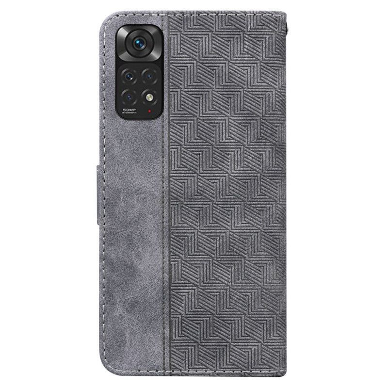 Kožené Pouzdro Na Xiaomi Redmi Note 11 / 11S Na Lana Strappy Vzor