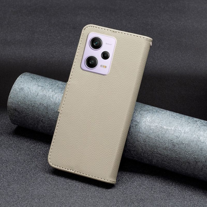 Kožené Pouzdro Na Xiaomi Redmi Note 12 Pro Na Lana Šikmá Spona Popruhu