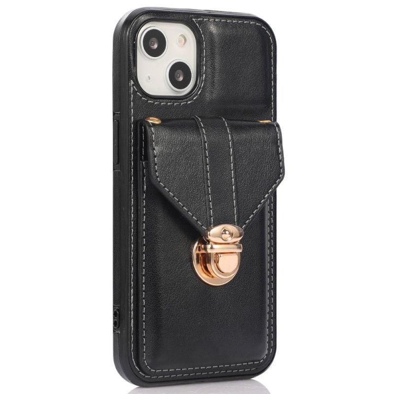 Kryt Na iPhone 14 Peněženkové Pouzdro Crossbody Peněženka