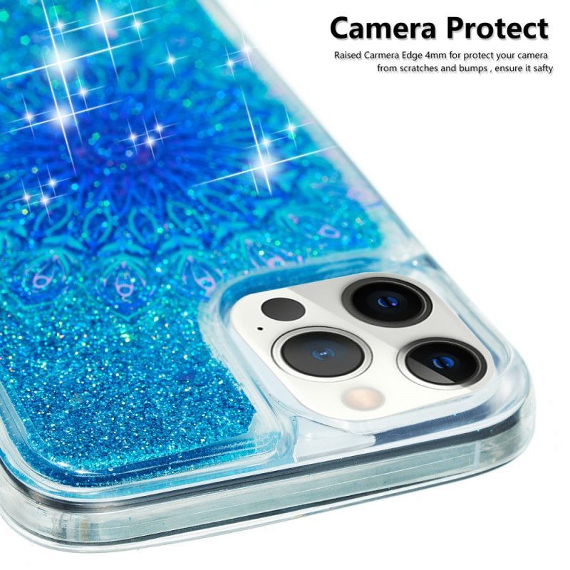 Kryt Na iPhone 15 Pro Mandala Glitter