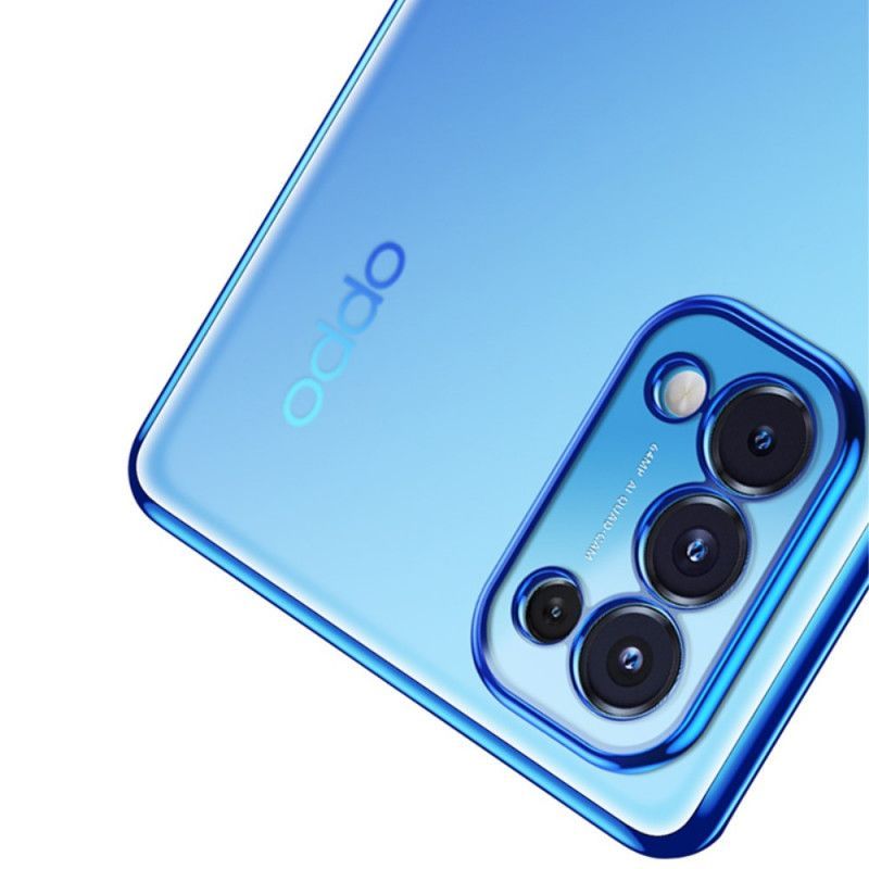 Kryt Na Oppo Find X3 Lite Průhledné Kovové Hrany Sulada