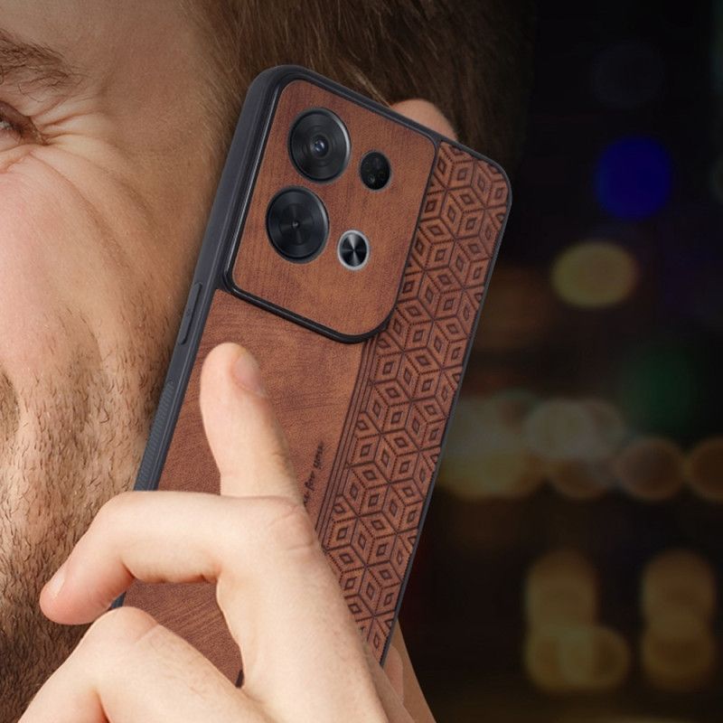 Kryt Na Oppo Reno 8 Pro Kožený Efekt Azns