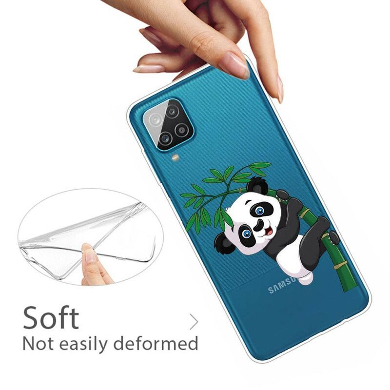 Kryt Na Samsung Galaxy M12 / A12 Bezešvé Panda Na Bambusu