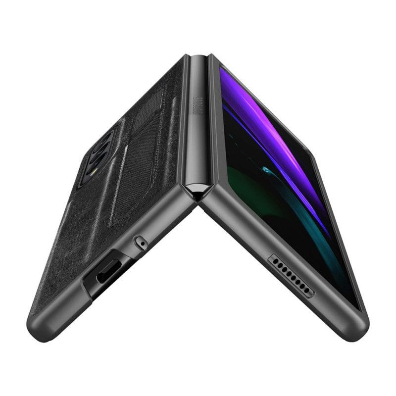 Kryt Na Samsung Galaxy Z Fold 4 Stylus Z Umělé Kůže