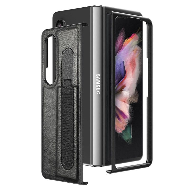 Kryt Na Samsung Galaxy Z Fold 4 Stylus Z Umělé Kůže