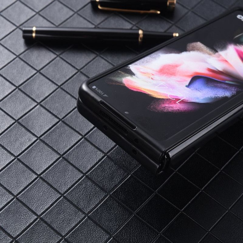 Kryt Na Samsung Galaxy Z Fold 4 Textura Umělá Kůže Nylon