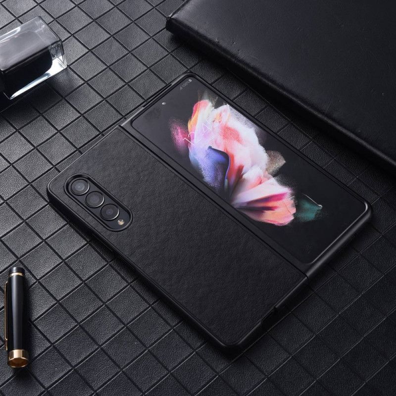 Kryt Na Samsung Galaxy Z Fold 4 Textura Umělá Kůže Nylon