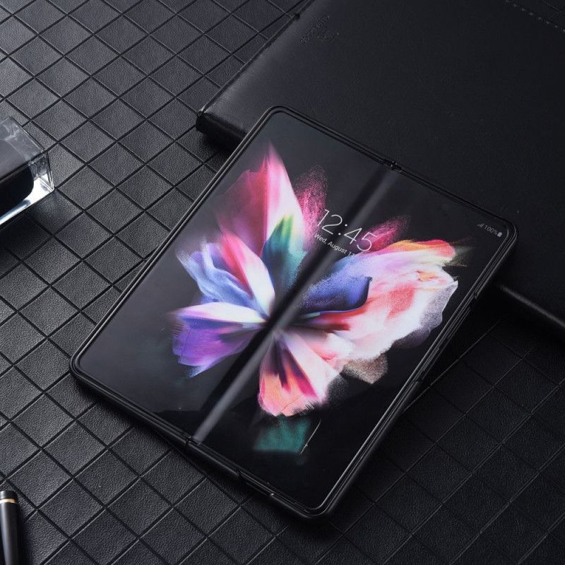 Kryt Na Samsung Galaxy Z Fold 4 Textura Umělá Kůže Nylon