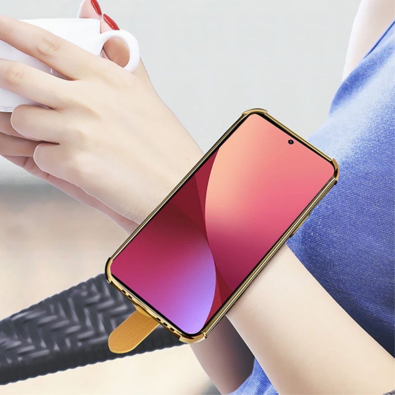 Kryt Na Xiaomi 12 / 12X Krokodýlí Styl S Podpůrným Popruhem