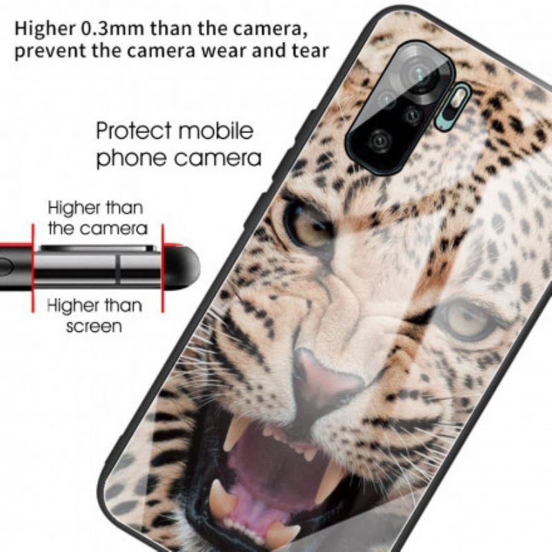 Kryt Na Xiaomi Redmi Note 10 / 10S Leopardí Tvrzené Sklo