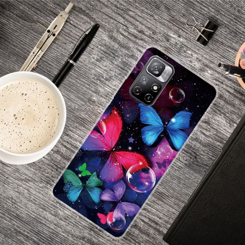 Kryt Na Xiaomi Redmi Note 11 Pro Plus 5G Flexibilní Motýli