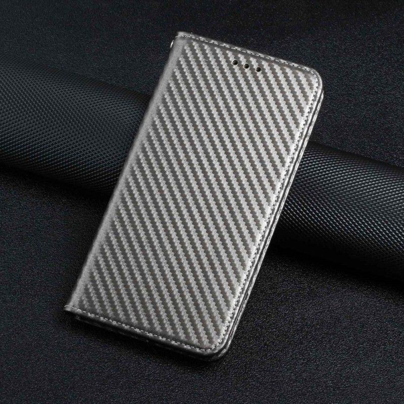 Kryty Na Mobil Na iPhone 14 Na Lana Flipové Pouzdro Strappy Carbon Fiber Style