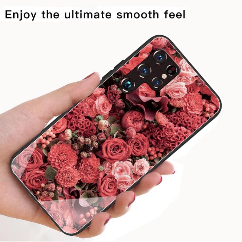 Kryty Na Mobil Na Samsung Galaxy S22 Ultra 5G Tvrzené Sklo Rose Flowers