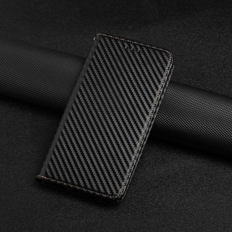 Kryty Na Mobil Na Samsung Galaxy S23 Ultra 5G Na Lana Flipové Pouzdro Strappy Carbon Fiber Style