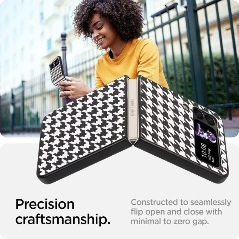 Kryty Na Mobil Na Samsung Galaxy Z Flip 4 Flipové Pouzdro Houndstooth