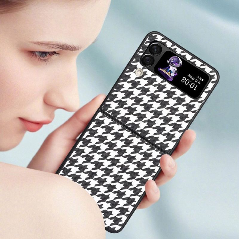 Kryty Na Mobil Na Samsung Galaxy Z Flip 4 Flipové Pouzdro Houndstooth