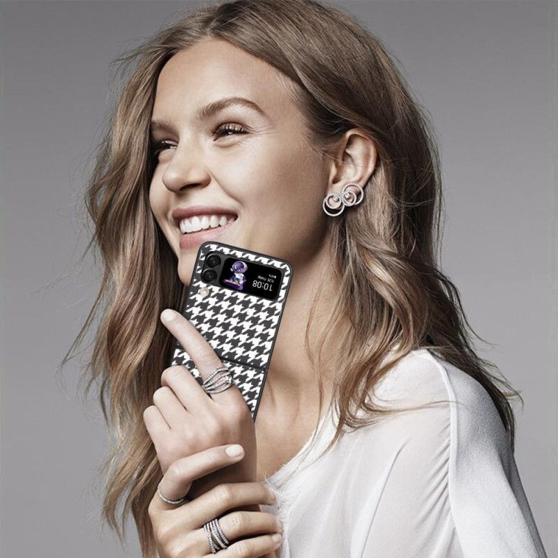 Kryty Na Mobil Na Samsung Galaxy Z Flip 4 Flipové Pouzdro Houndstooth