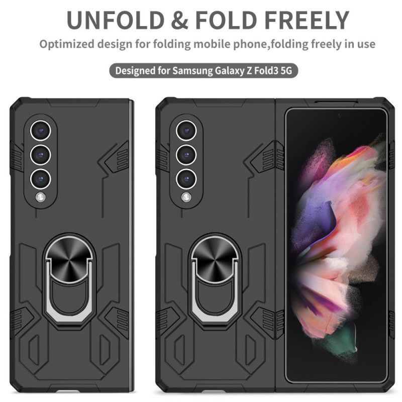 Kryty Na Mobil Na Samsung Galaxy Z Fold 4 Dvoumateriálový A Rotační Kroužek