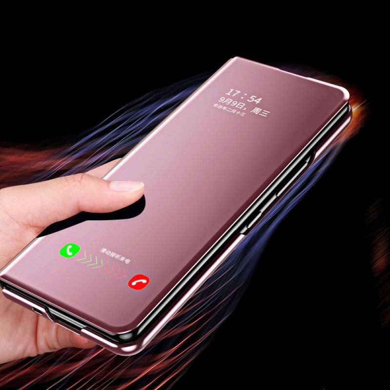 Kryty Na Mobil Na Samsung Galaxy Z Fold 4 Flipové Pouzdro Zrcadlo A Průhlednost