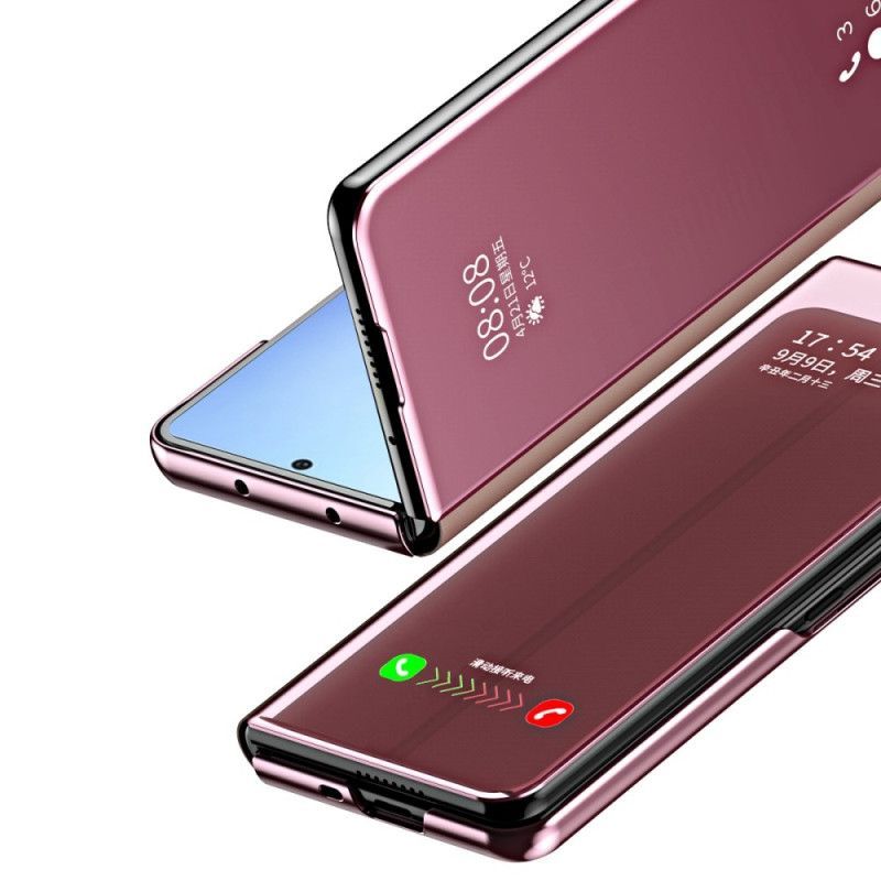 Kryty Na Mobil Na Samsung Galaxy Z Fold 4 Flipové Pouzdro Zrcadlo A Průhlednost